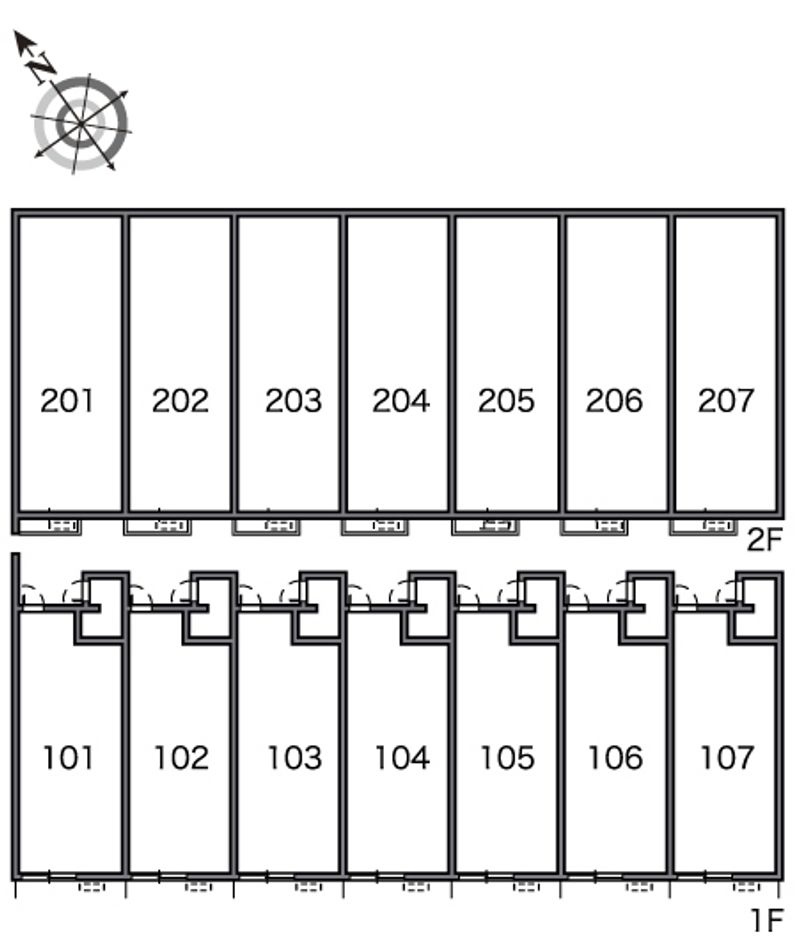 レオネクストロッソ　ナカハマ 間取配置図