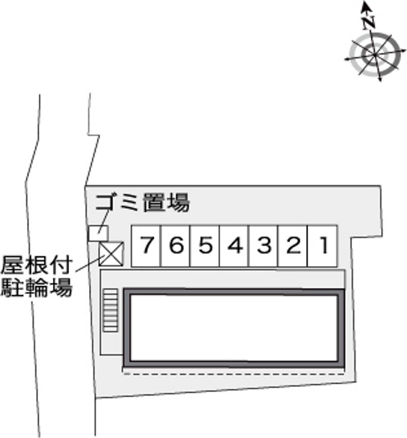 レオパレスパシオネ 駐車場