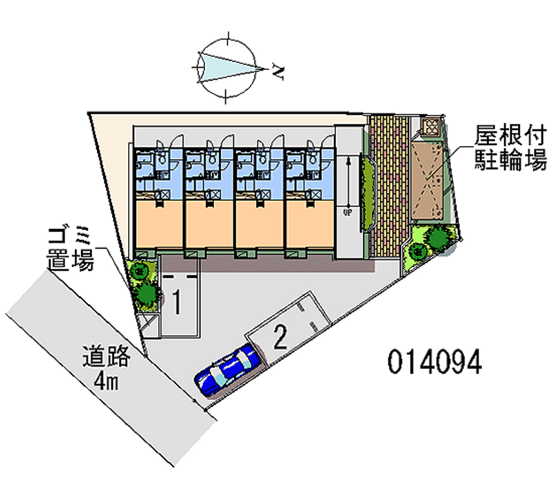 レオパレスプレーリー 区画図