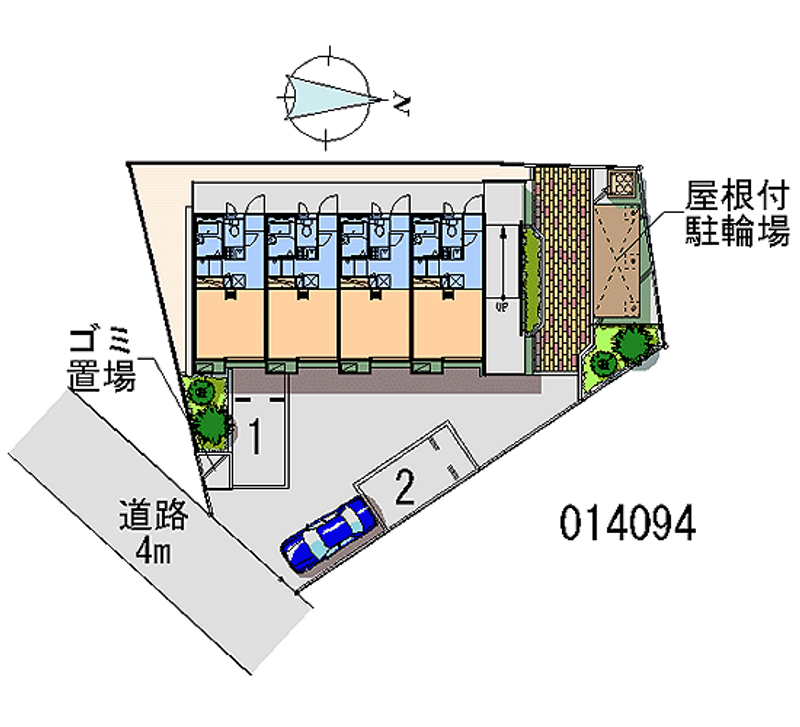 レオパレスプレーリー 月極駐車場