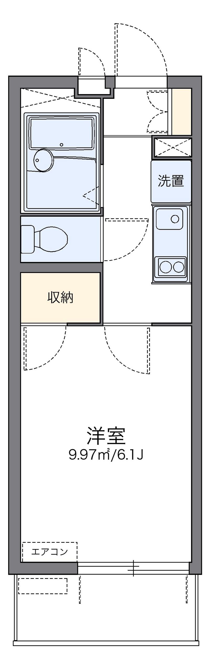 レオパレス元住吉桜下 間取図