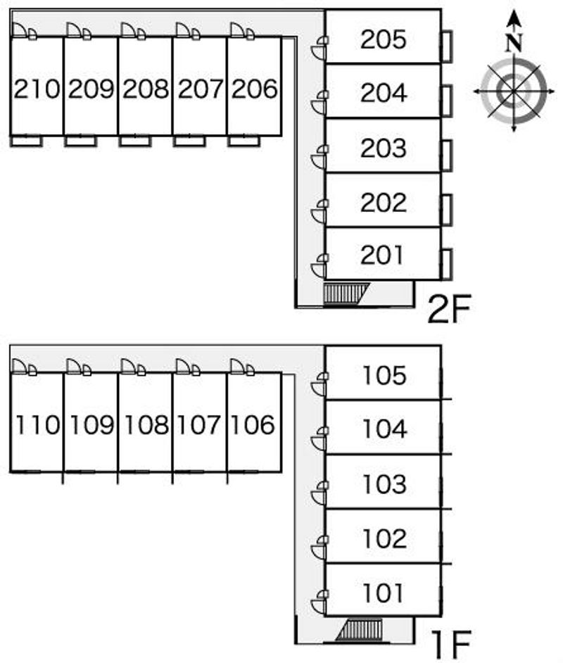 レオパレスジャルダンＤ 間取配置図