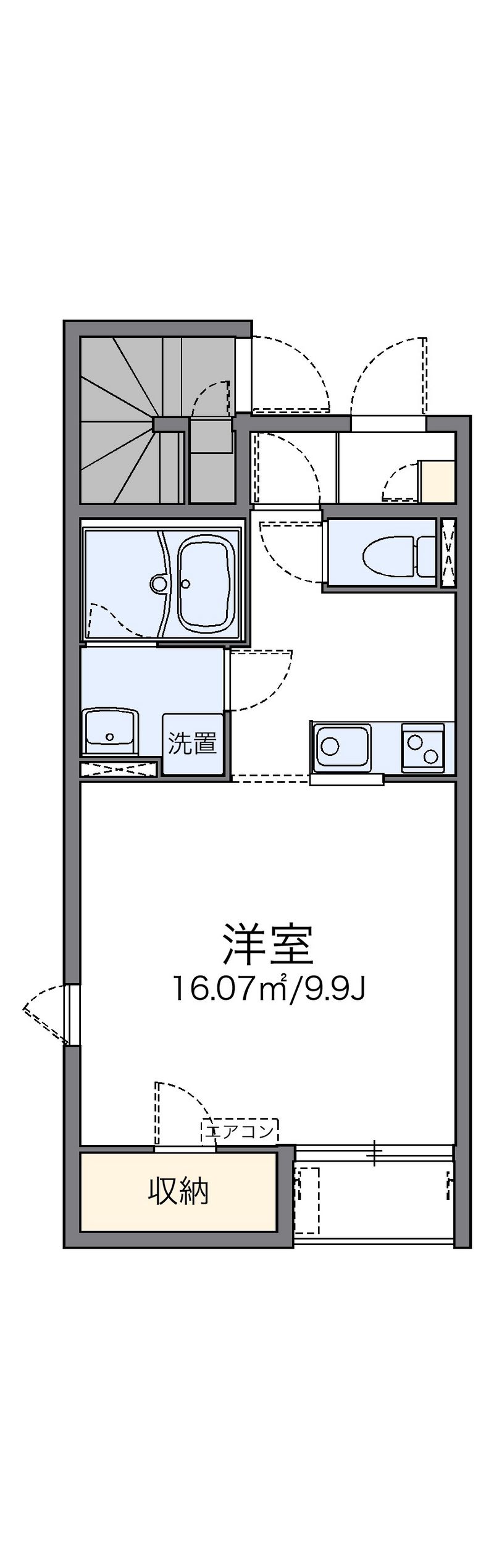 レオネクストＫ旭ヶ浦Ⅰ 間取図