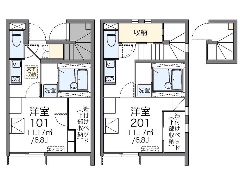 レオネクストこぶし 間取図