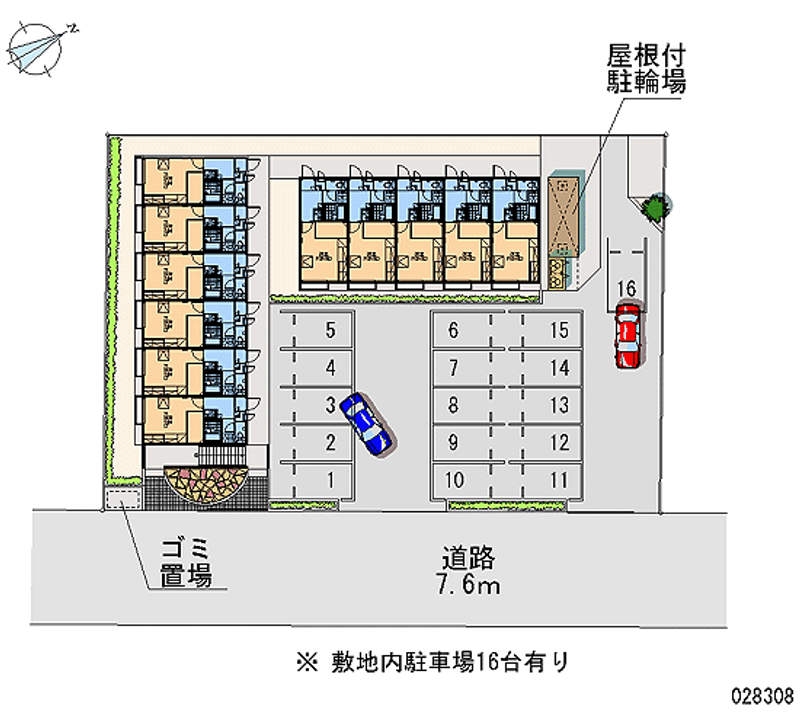 レオパレスヴィオレ 月極駐車場