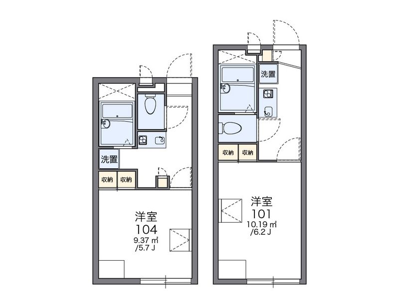 レオパレスエム・エム 間取図