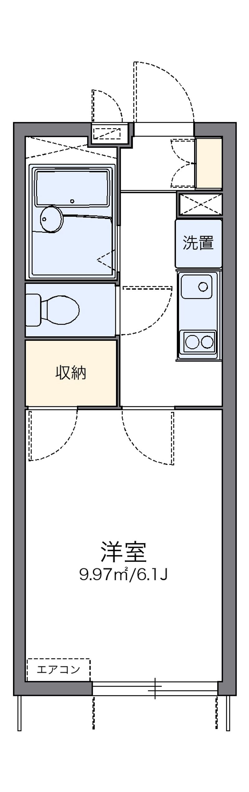 レオパレス宮 間取図