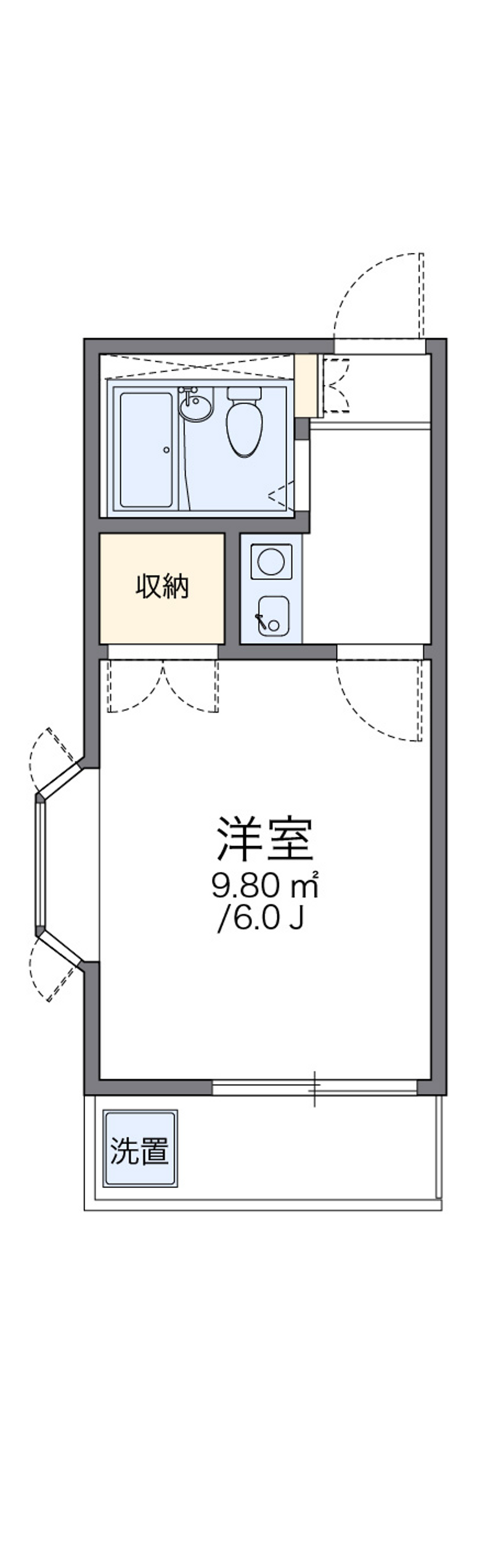レオパレス東海通第２ 間取り