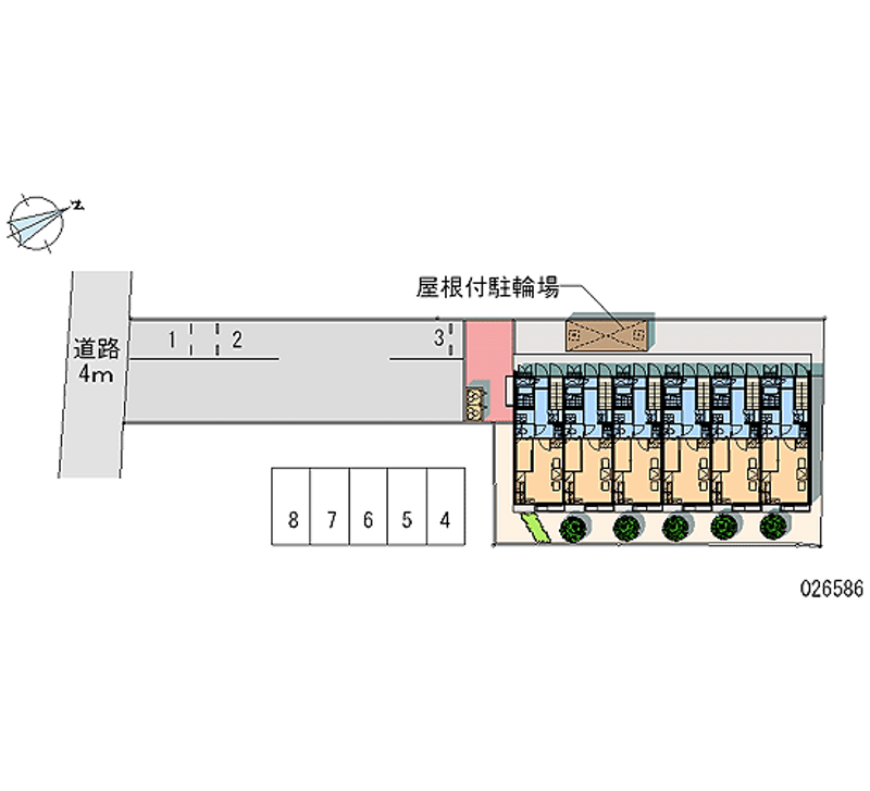 レオパレスハナミズキ 月極駐車場