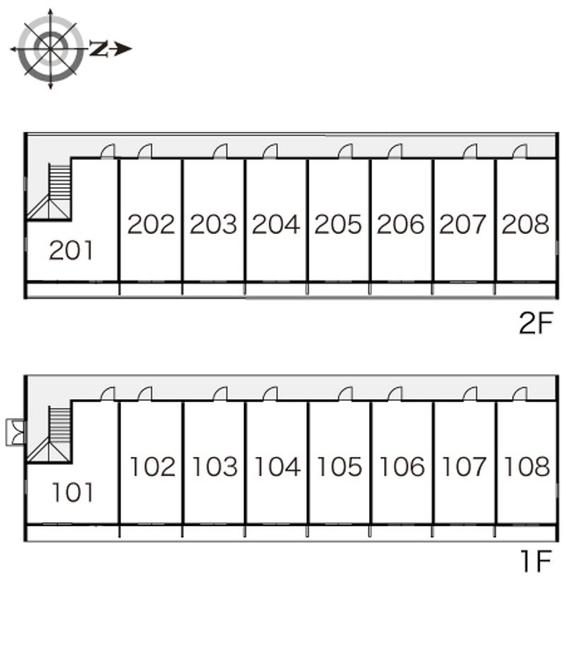 レオパレスはませんＢ 間取配置図