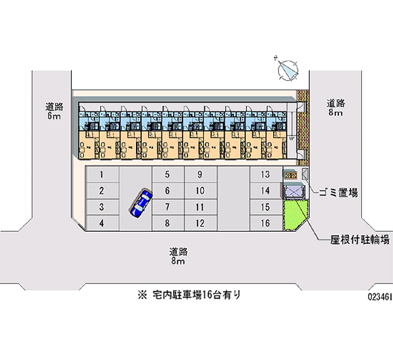 レオパレス千 月極駐車場