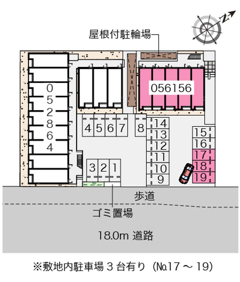 クレイノセルクルⅡ 配置図