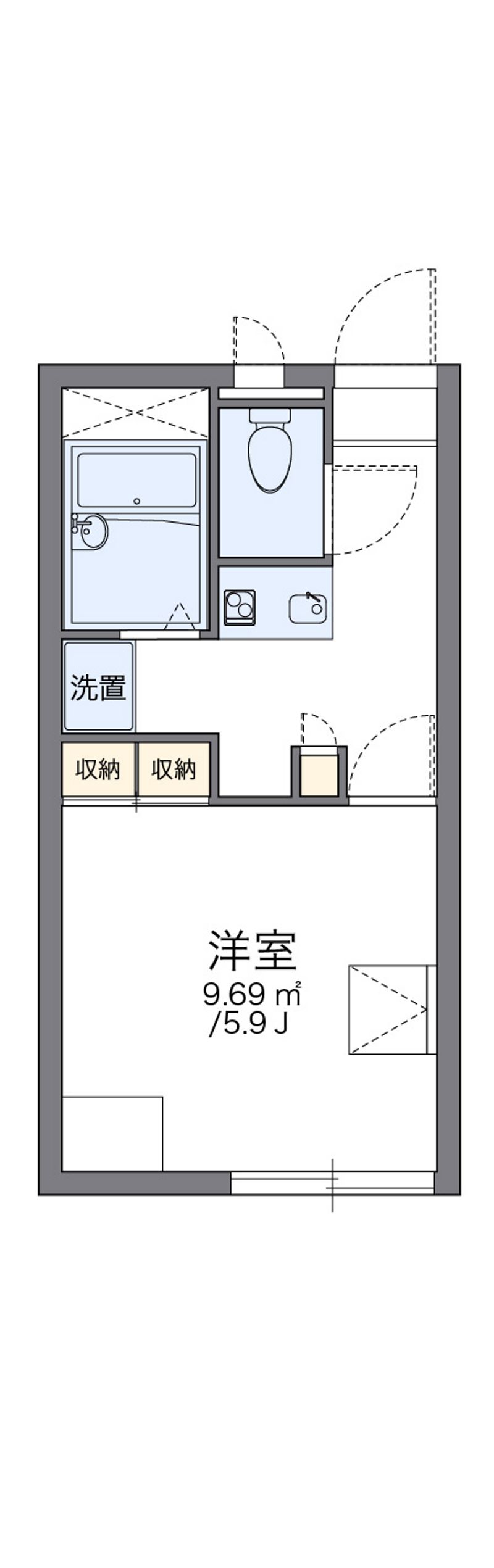 レオパレスピボットハイムＣ 間取図