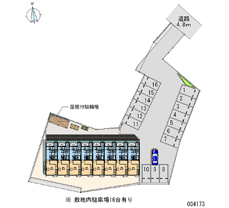 レオパレスコラテラル 月極駐車場