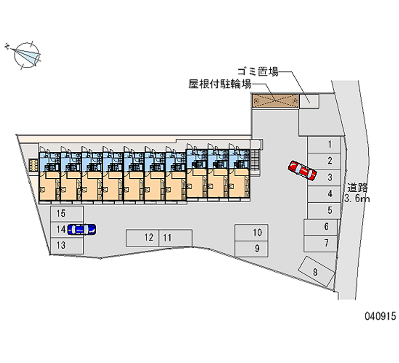 レオパレスメゾン福崎 月極駐車場