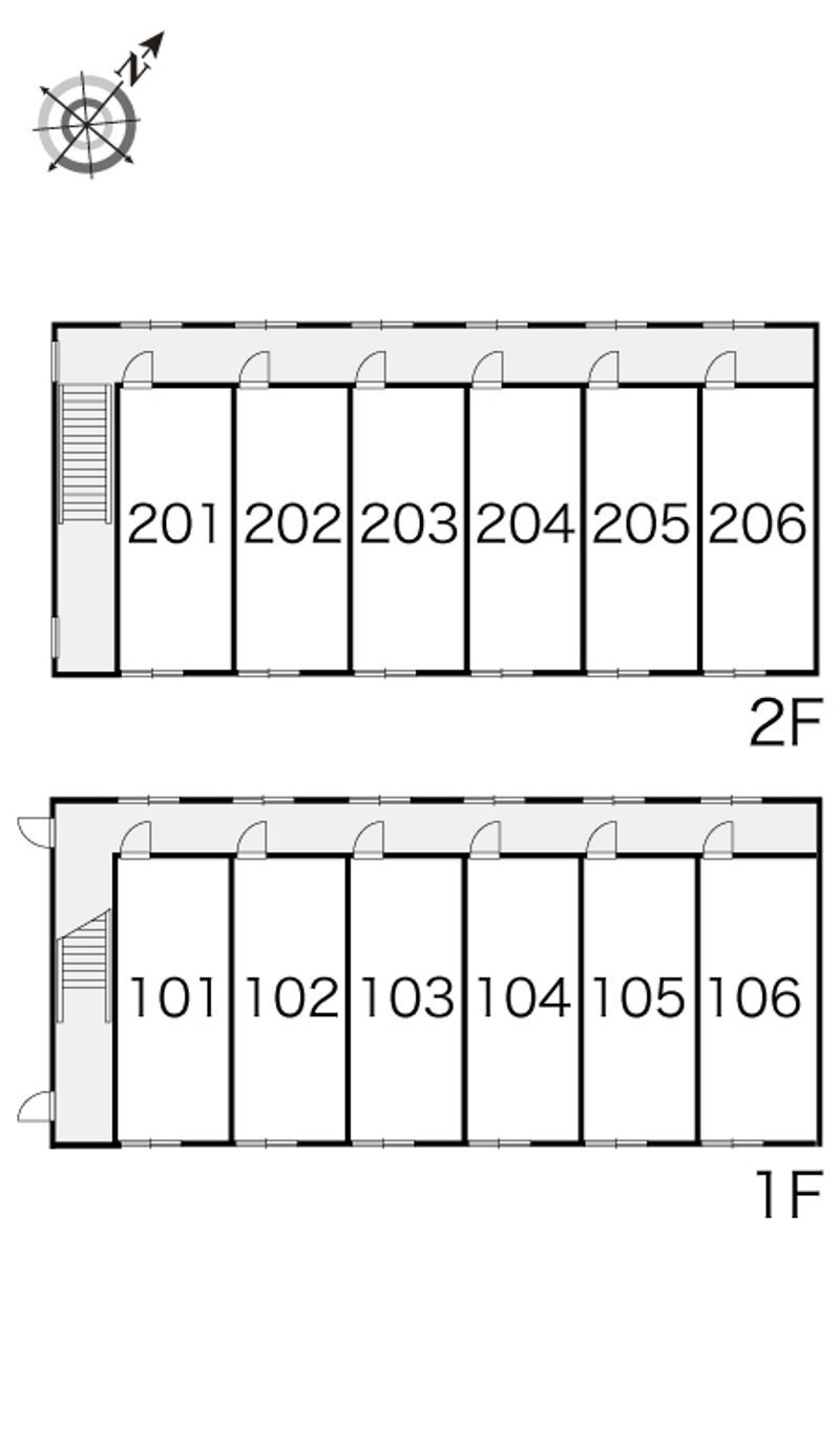 レオパレスアンバー 間取配置図
