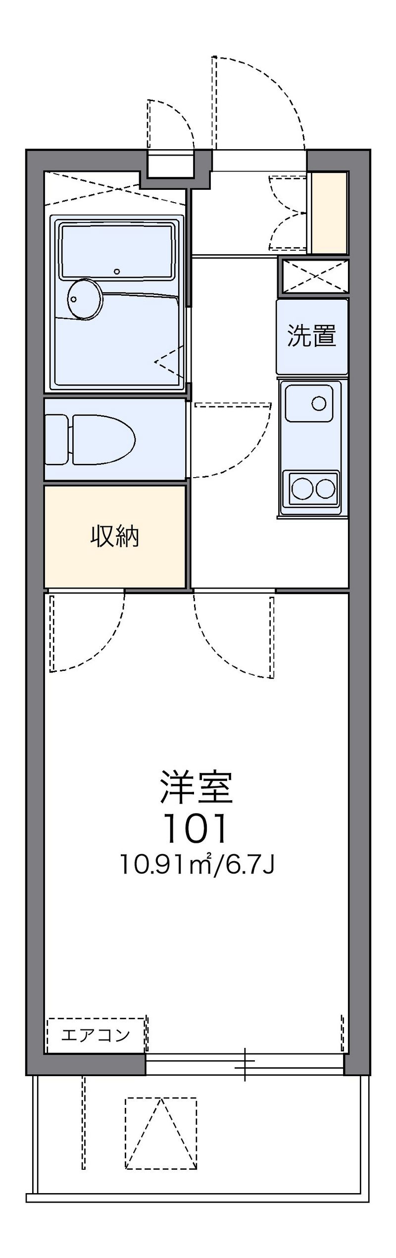 レオパレスユーアー 間取図
