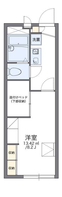 レオパレスアベニュー赤坂 間取り図