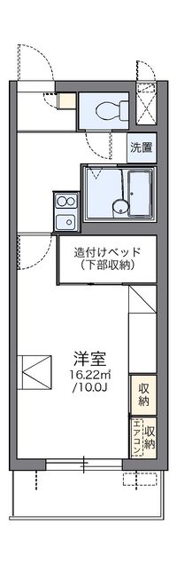 レオパレスパルコートＥ 間取り図