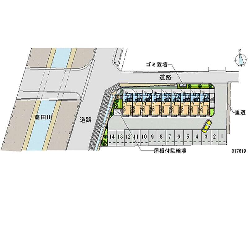 レオパレスミヨシ 月極駐車場