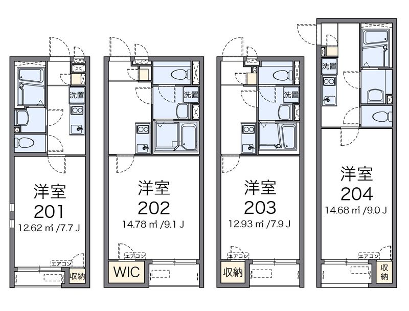 クレイノＯＳＭＡＮＴＨＵＳ 間取図