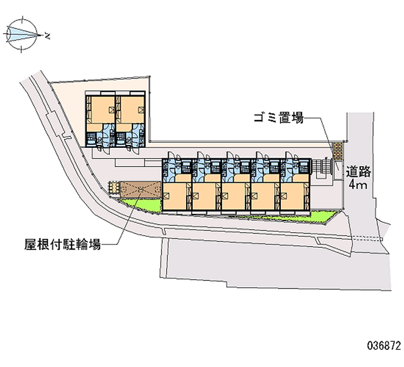 レオパレス大和郡山 区画図