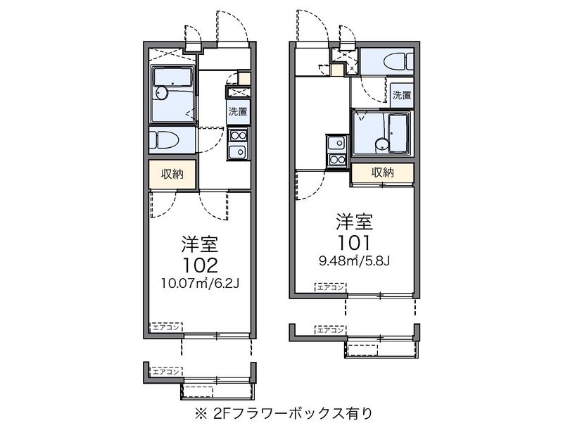 レオパレスヴィラ　グラツィア 間取図