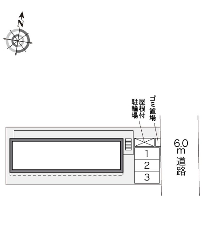 レオパレスリーザ美園 配置図