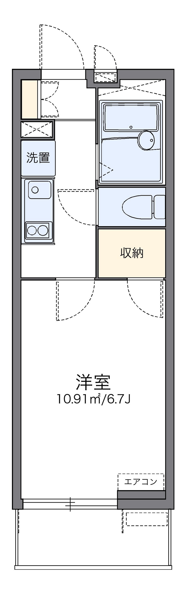レオパレスエントピア 間取図