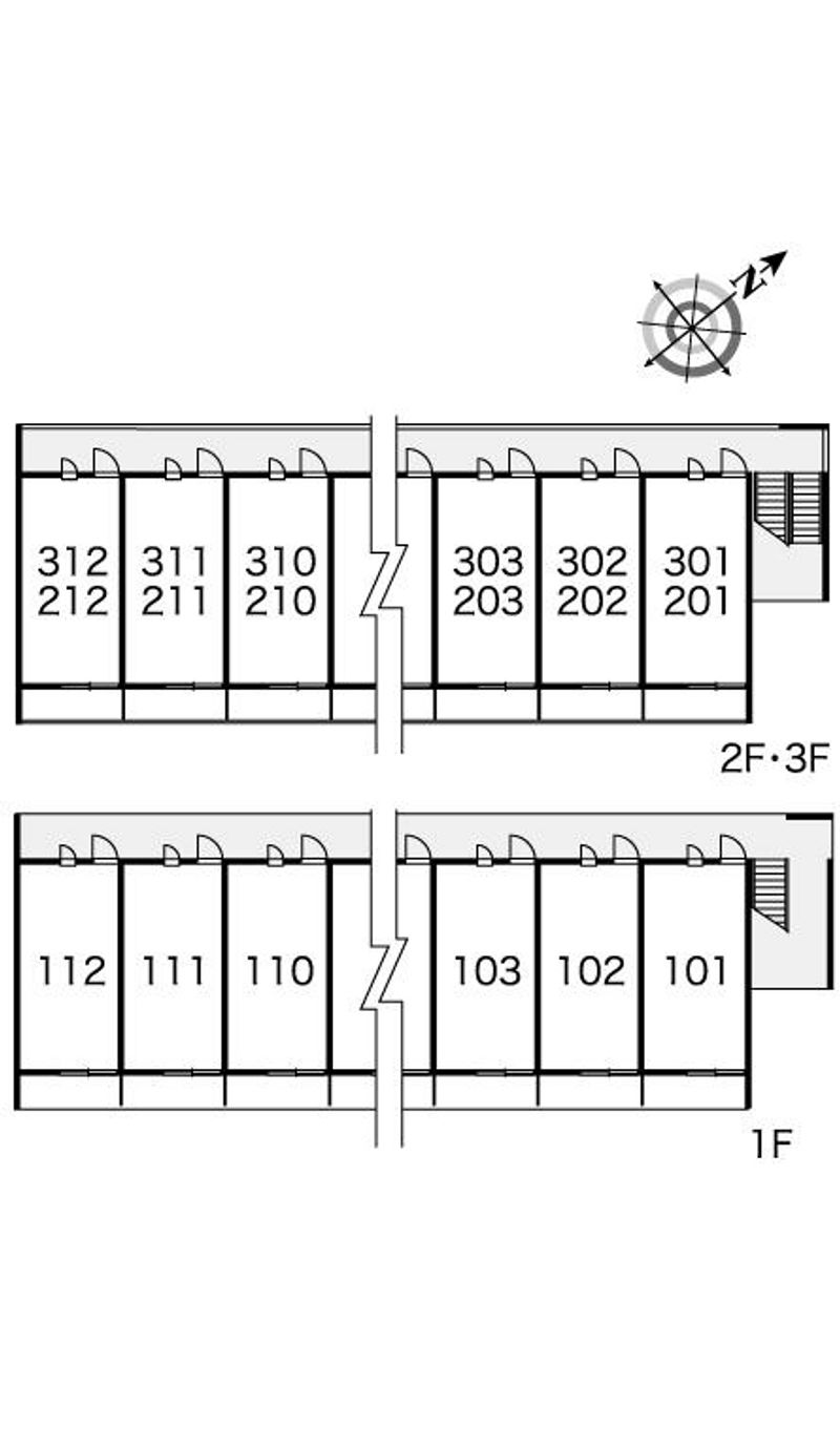 レオパレススターヒルズ 間取り配置図