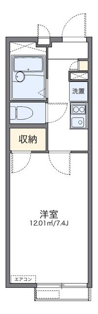 レオパレスひつかわ 間取り図