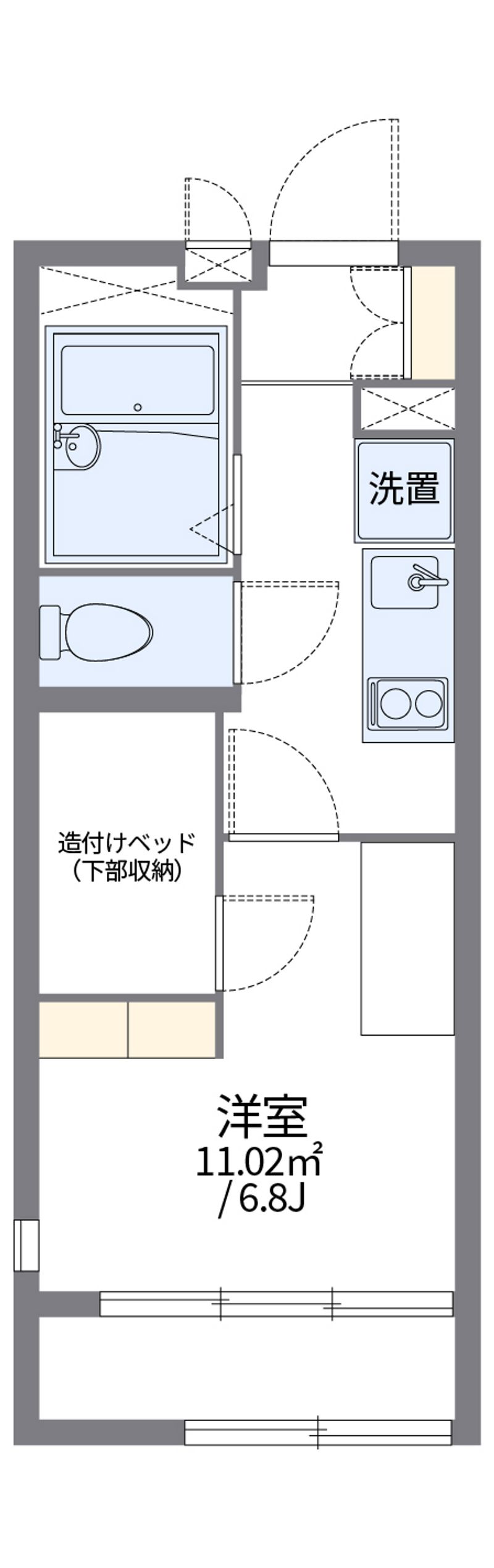 レオパレスアーバンカミノ 間取図