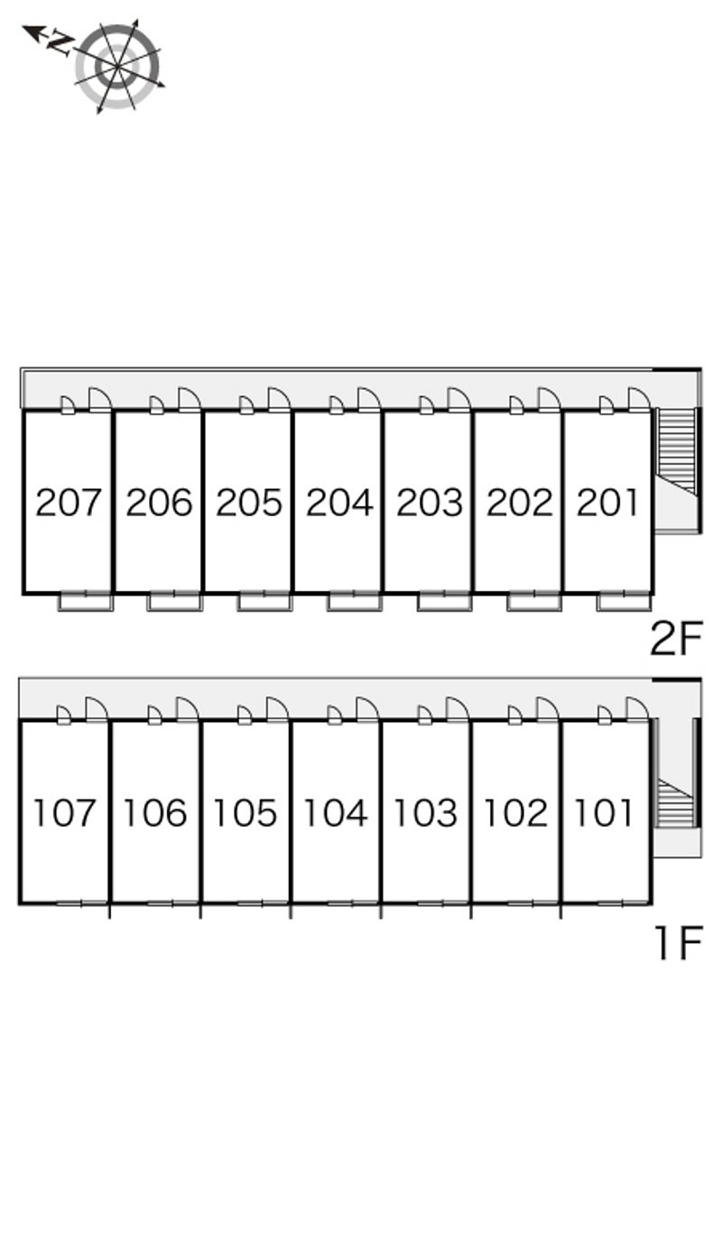 レオパレスエトワール 間取り配置図