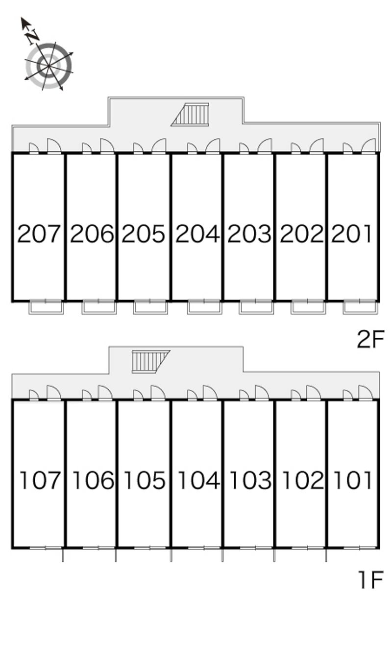 レオパレスクレール住吉 間取り配置図
