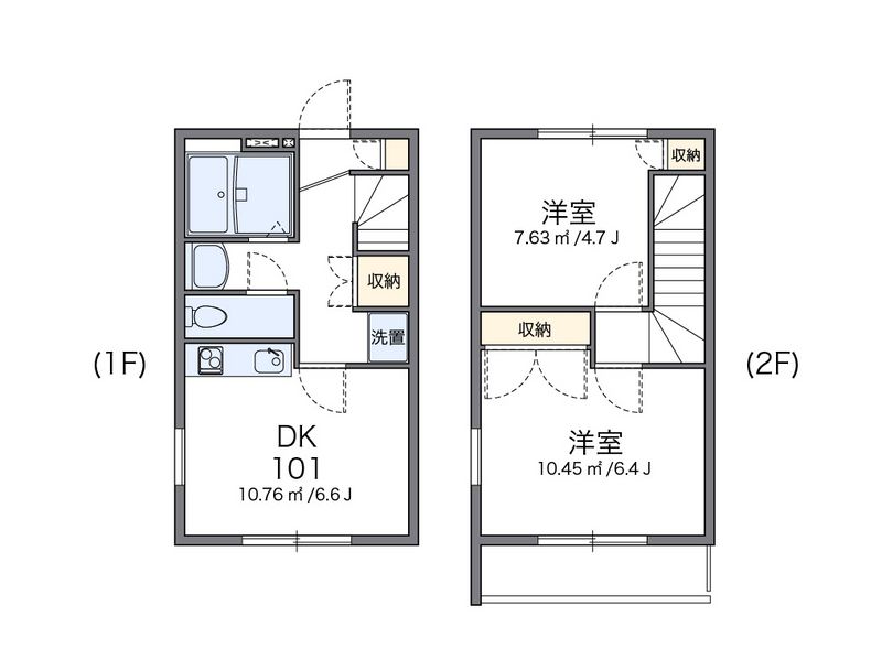 レオパレスサナロＡ 間取図