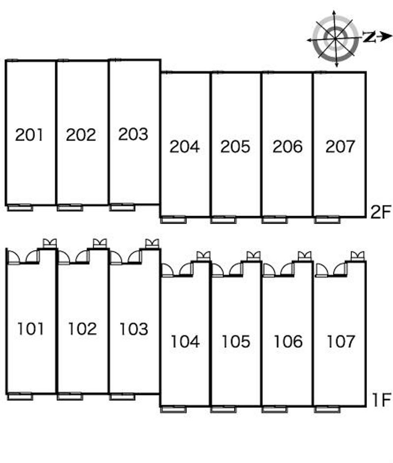 レオパレスエスペランサⅡ 間取配置図
