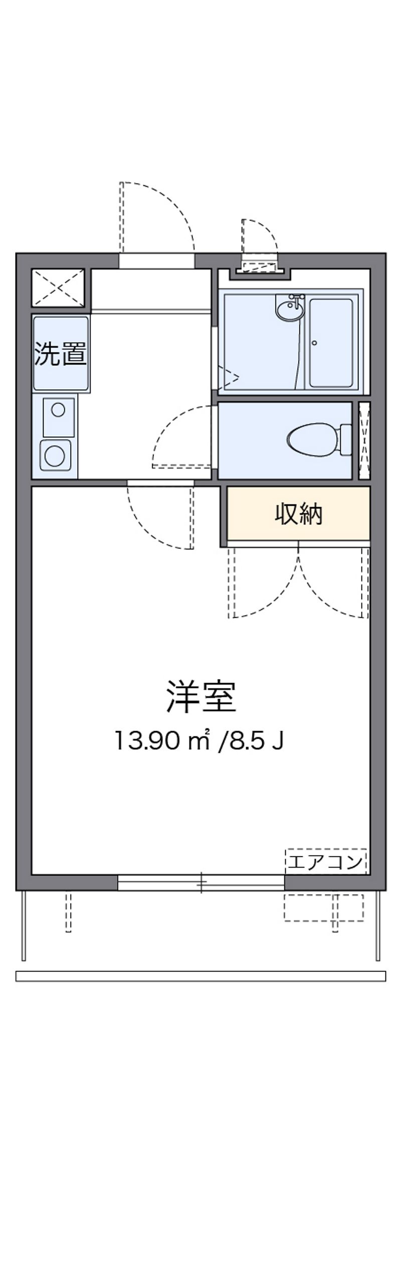 レオパレスコンフォート 間取図
