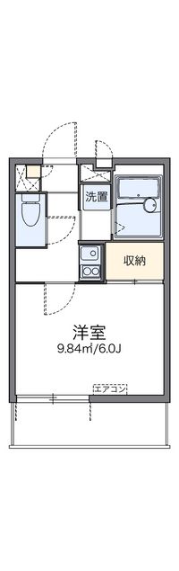 レオパレスアルビレオ 間取り図