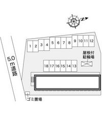 レオパレスカラマス 駐車場