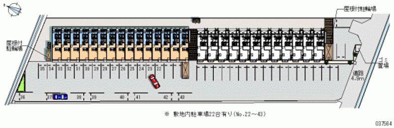 レオパレスＫＴ２ 月極駐車場