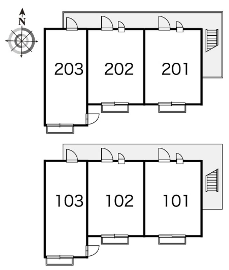 leopalace Hikawadai Bản vẽ sơ đồ bố trí nhà