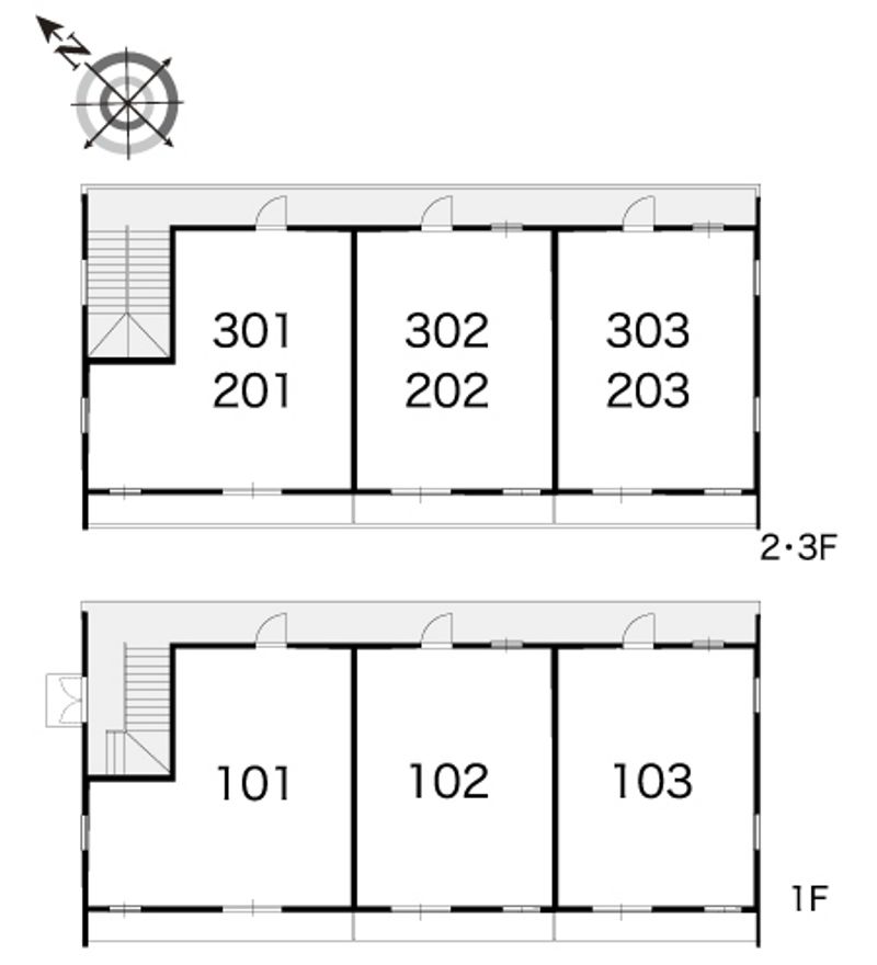 レオパレス嵐山 間取り配置図