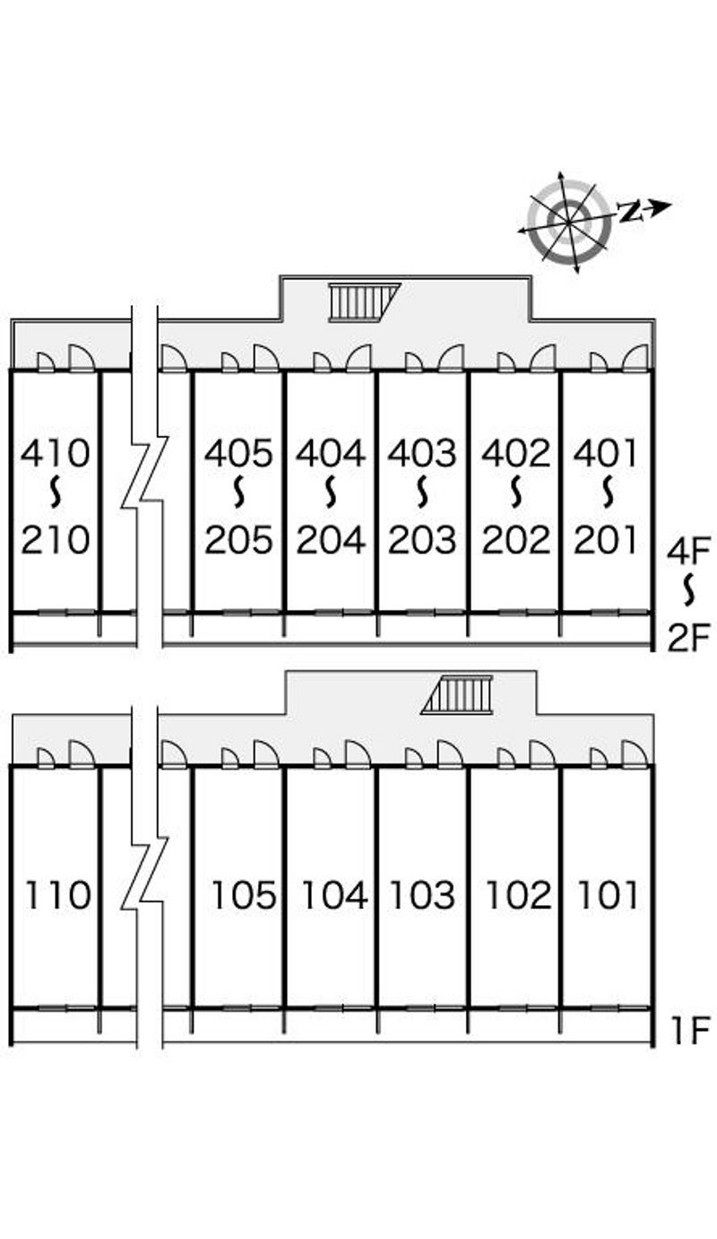 レオパレスヒルズハイネ 間取配置図