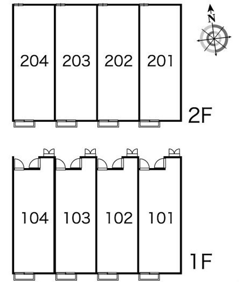 レオパレスラルク 間取り配置図