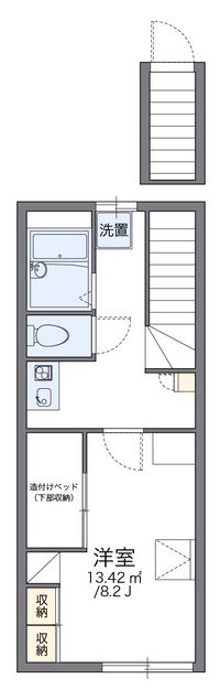 レオパレスＢｌｕｅＳｋｙ中関 間取り図