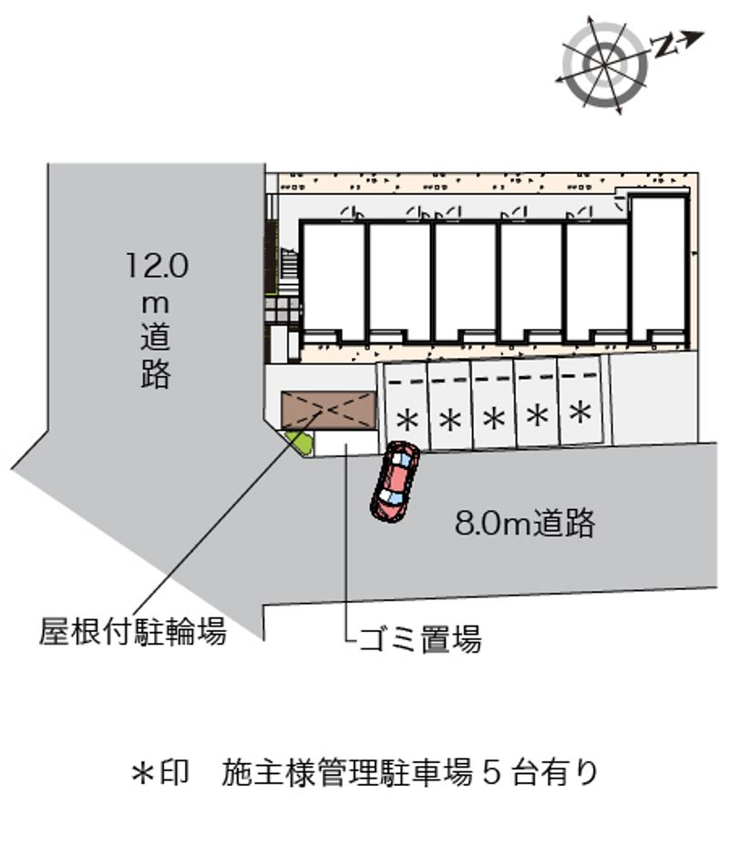 クレイノＹＡＭＡＫＯⅥ 配置図