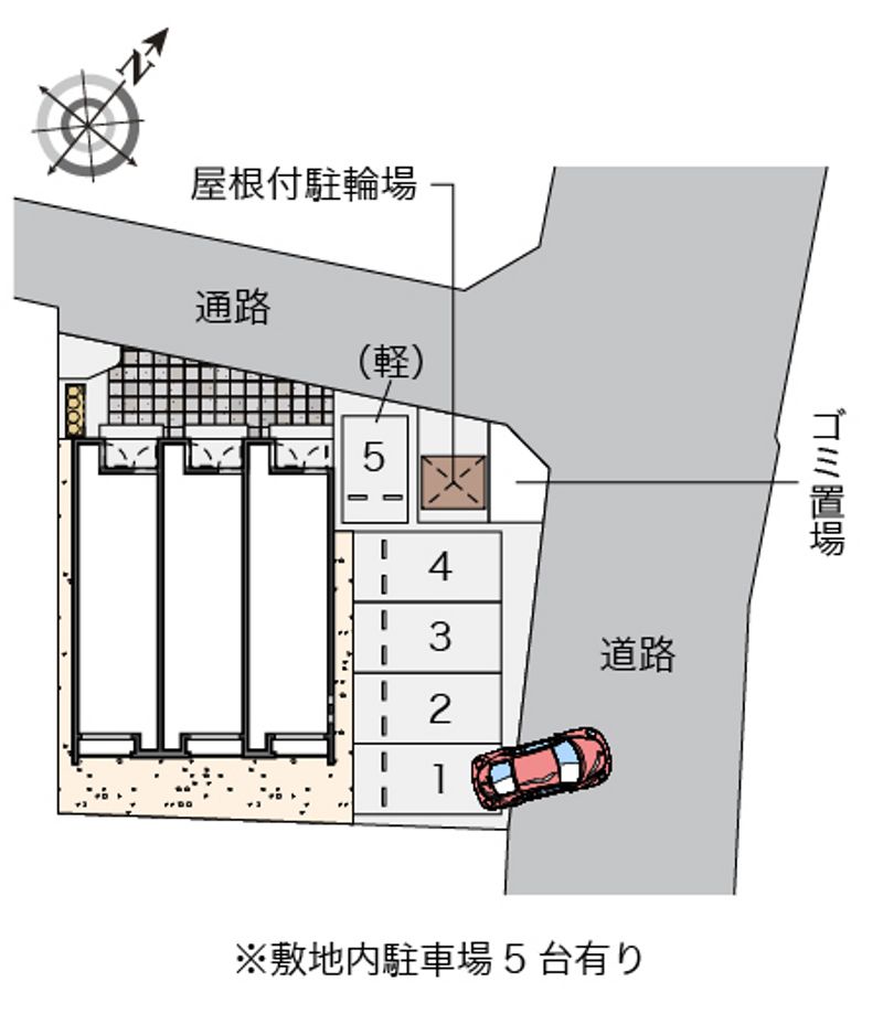 クレイノジュネスレオーノⅡ 駐車場