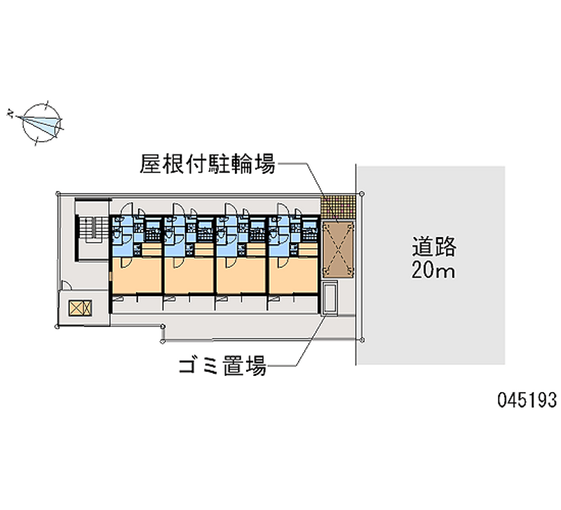 レオパレス萬代橋 区画図