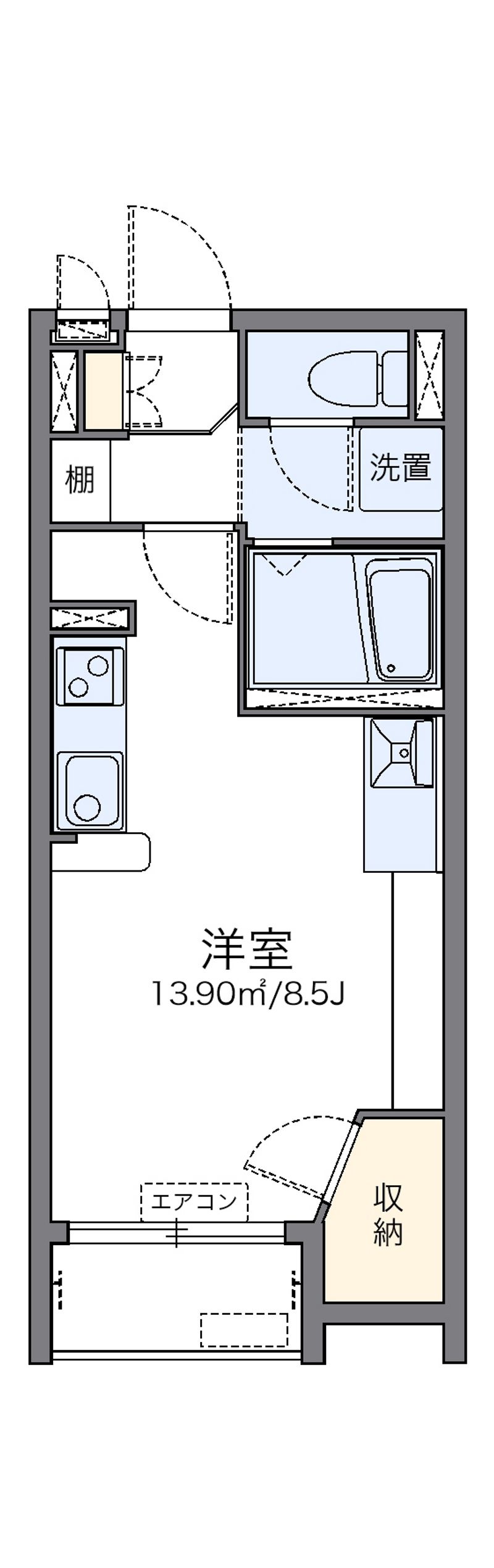 レオネクスト東島田Ⅱ 間取図