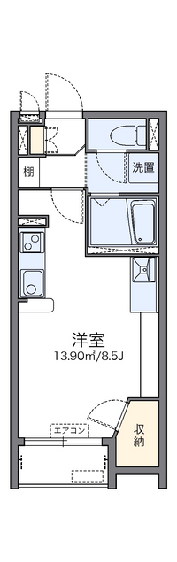 レオネクスト東島田Ⅱ 間取り図